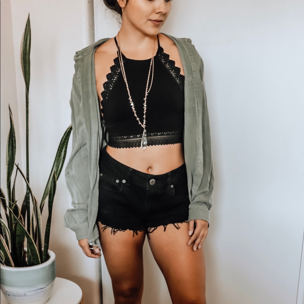 The Raven Black Bralette